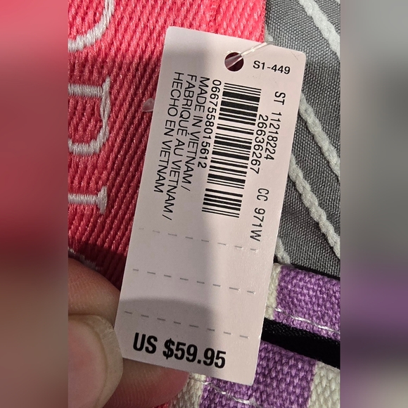 Victoria's Secret Multicolored Striped Beach Tote - Picture 2 of 6